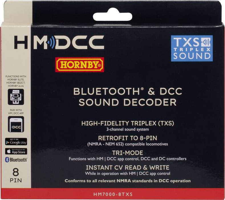 Hornby R7336 HM7000-8TXS Bluetooth DCC Sound Decoder