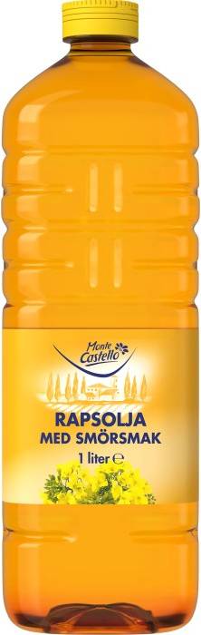Monte Castello Rapsolja Med Smörsmak 1L