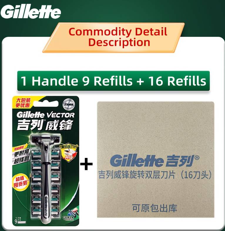 Temu Gillette Vector 2 Manual Men's Razor