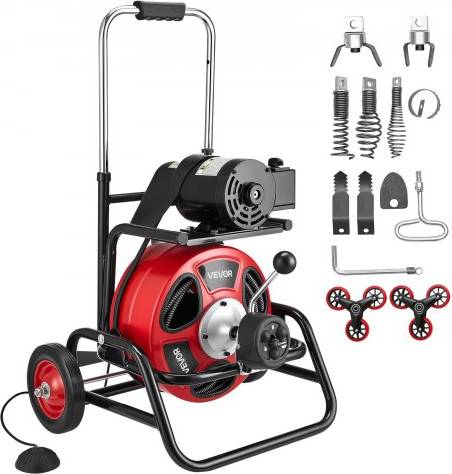 Drain cleaner tool VEVOR Drain Cleaner Machine 75 FT 1/2 Inch