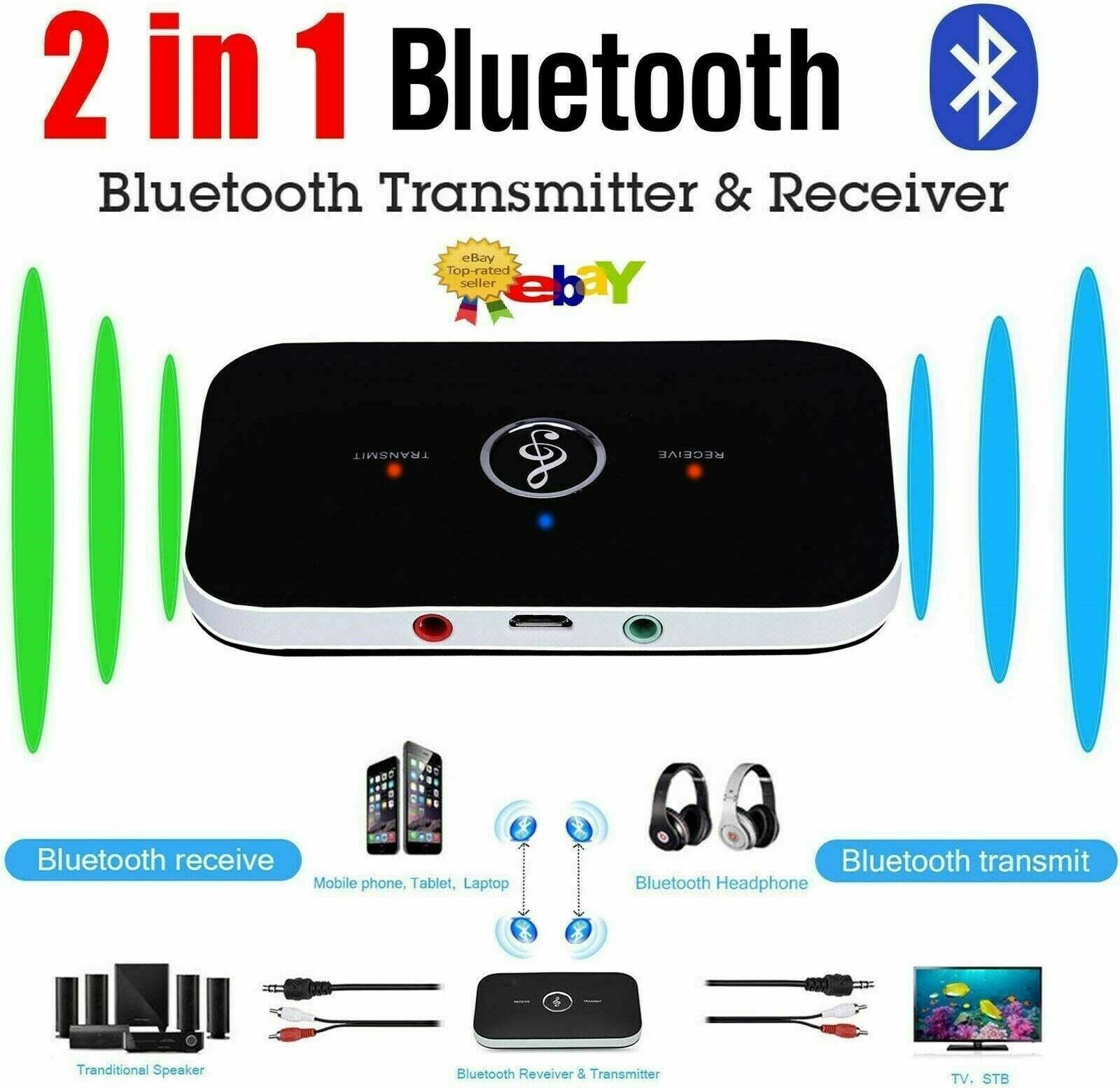 CB 2 In 1 Bluetooth Audio Receiver Transmitter