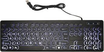 Large Print Backlit Wired Keyboard