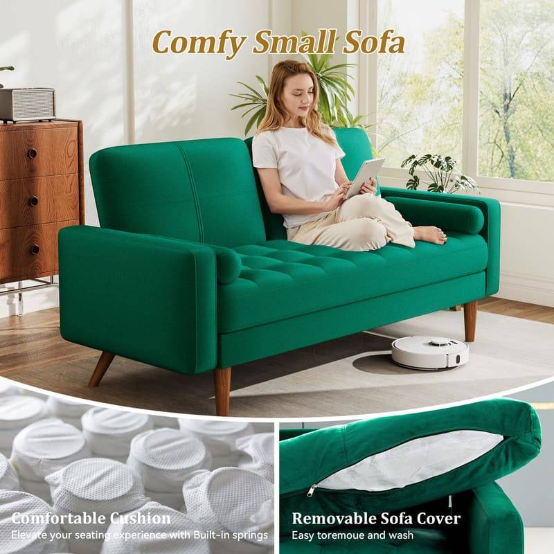 Sectional sofas with sleeper Dyonery 85 Inch Modular Sectional Sleeper Sofa