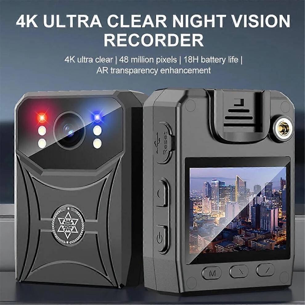 4K Mini Police Camera Digital Video Recorder
