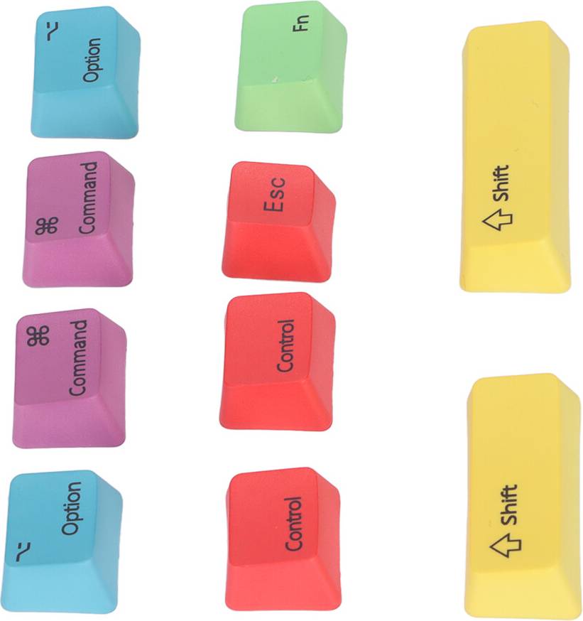 PBT Color Keycaps 120 Keys Bright Colors Set