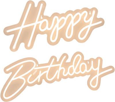 Led neon sign VEVOR Happy Birthday Neon Sign 8 Inch LED