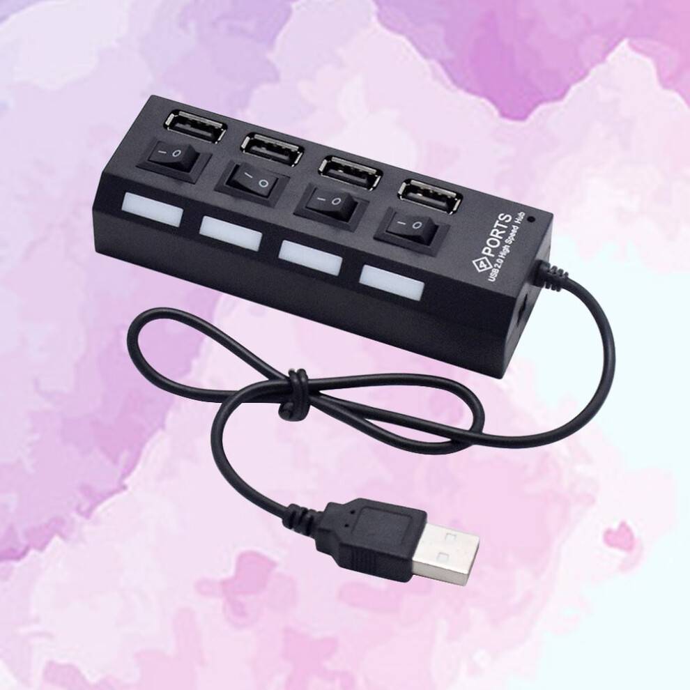Uafhængig USB2.0 Divider Sort