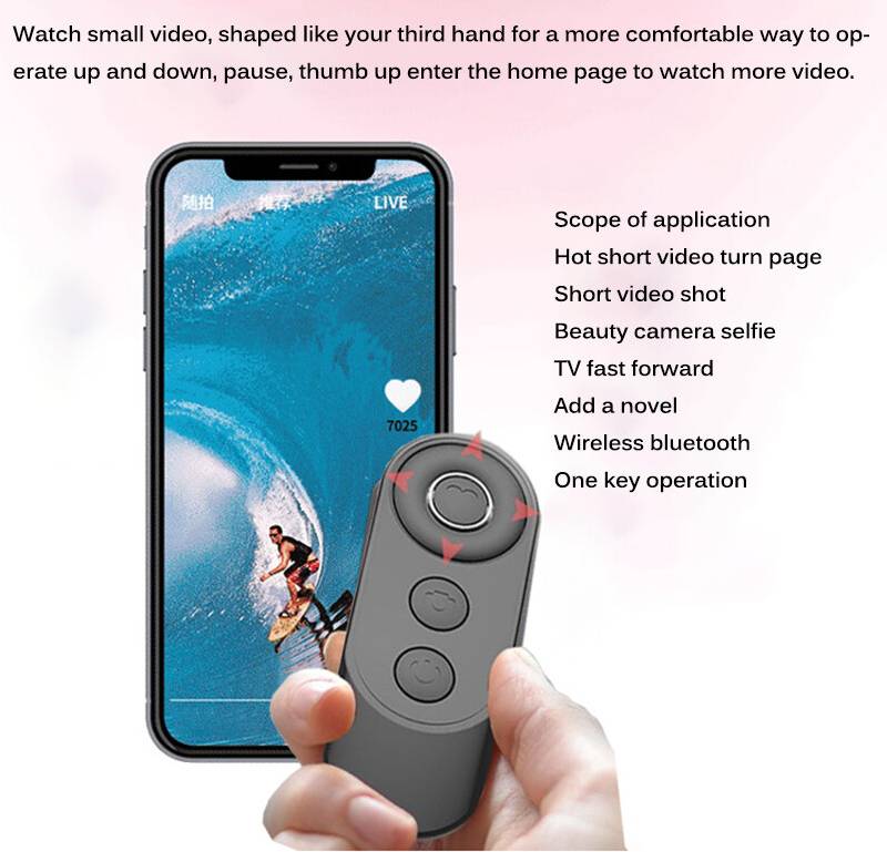 Spactz Wireless Bluetooth Shutter Remote Control