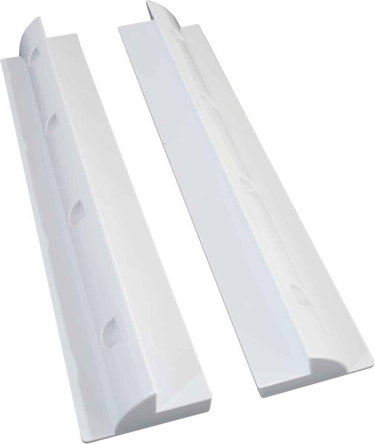 White Solar Panel Mounting Bracket Set 2x