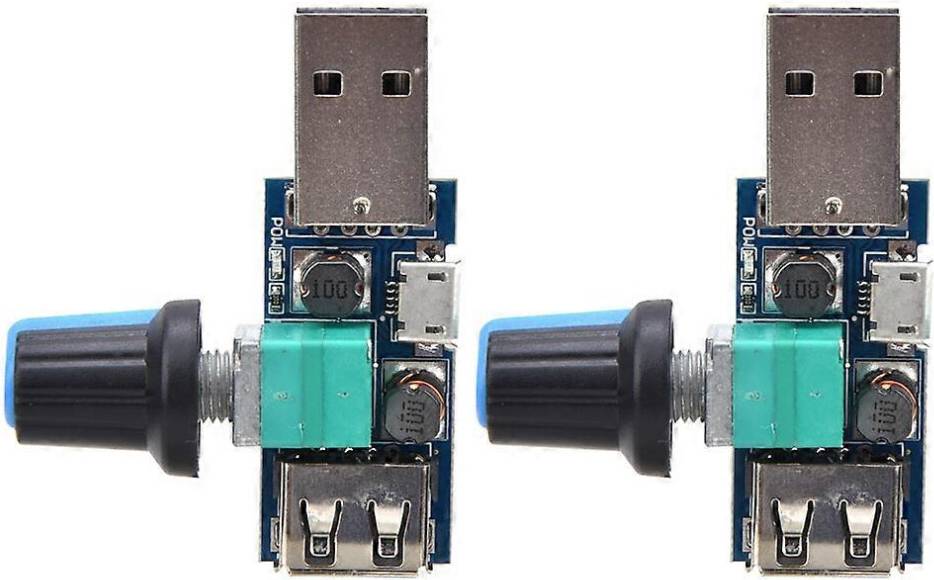 Kikidex 2pcs USB Fan Speed Controller