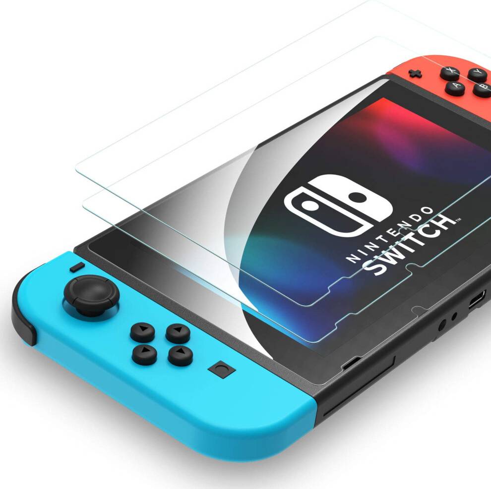 ImpactResistant Tempered Glass Screen Protector Nintendo Switch 2 Pack