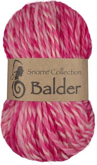 Viking Balder Multifärger Ull 100 gr Rosa