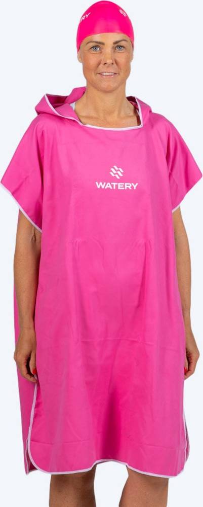 Watery Badponcho Microfiber Rosa
