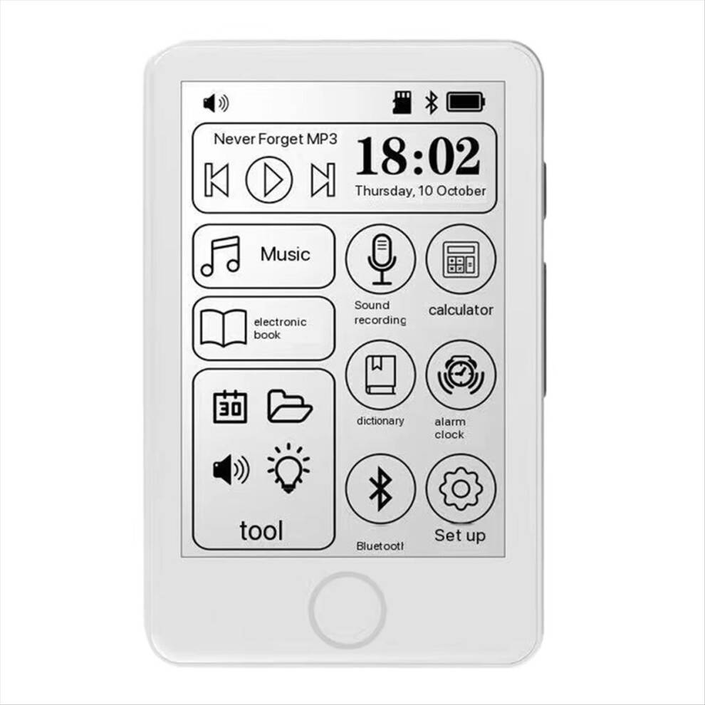 E-Ink MP3 Player Bluetooth