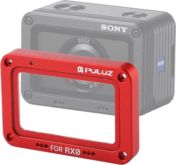 Puluz Aluminum Alloy Flame Tempered Glass Lens Protector Sony RX0 RX0 II