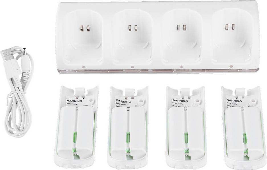 Rechargeable Battery Packs 4-In-1 Station