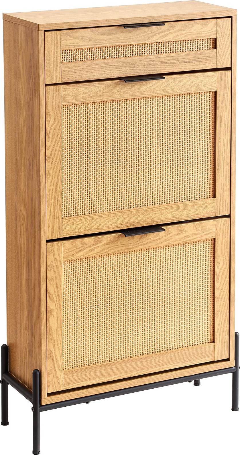 Narrow shoe cabinet VEVOR Rattan Cabinet Narrow Organizer Shoe Rack