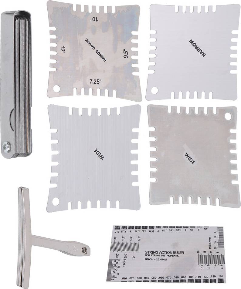 Guitar String Radius Ruler Set