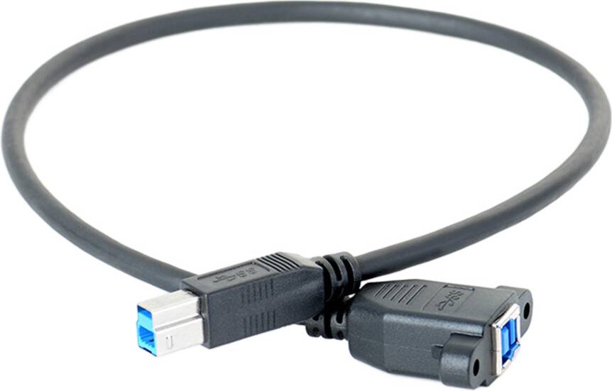 USB3.0 B Printer Extension Cable With Screw