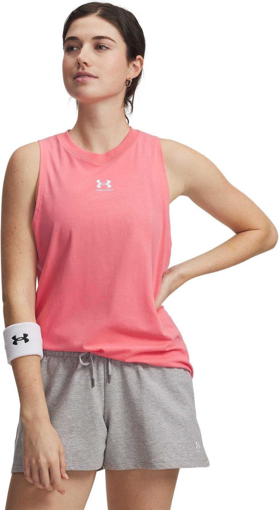Under Armour Pink Rival Muscle Vest