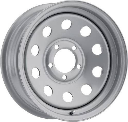 Vision 15x6 Mod Trailer Silver Wheel Rim