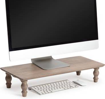Monitor stand wood Jani Wood Monitor Stand Riser Desk
