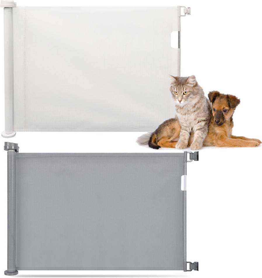 Retractable safety gate Retractable Safety Gate With Lock