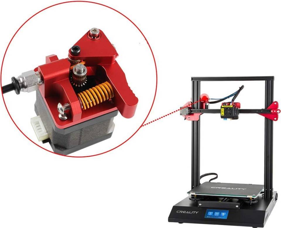 Precision Dual Gear Extruder For 3D Printers