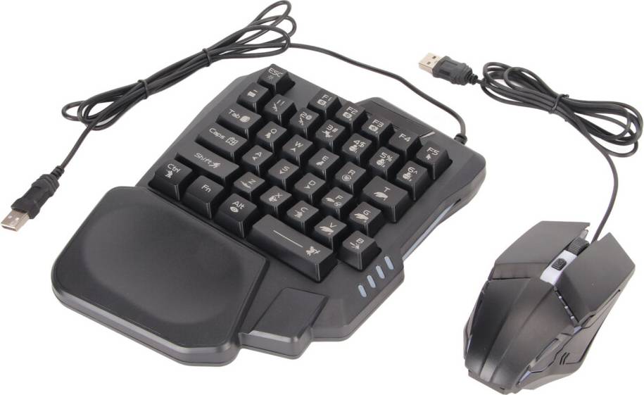 Gaming keyboard and mouse Half Hand Gaming Keyboard Mouse Combo Set