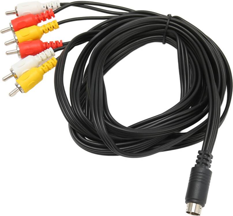 Mini Din To 6 Rca Cable