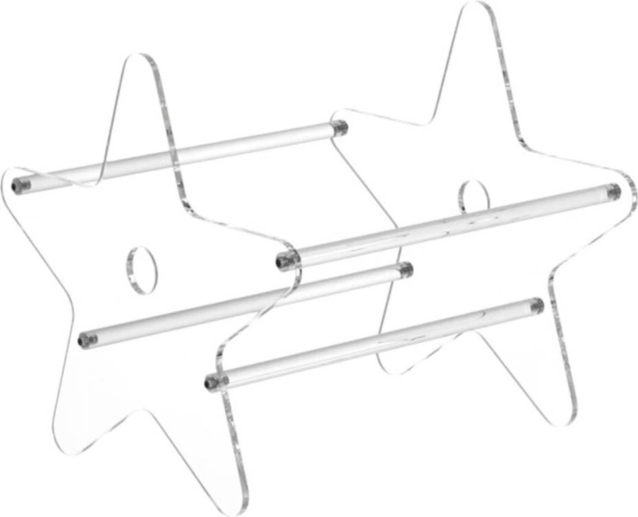 Clear Acrylic Vinyl Record Storage Rack 2 Pack