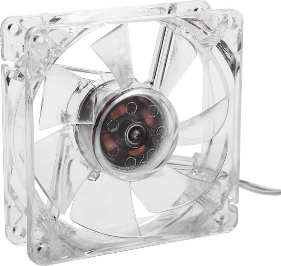 Transparent LED Cooling Fan 8 Cm