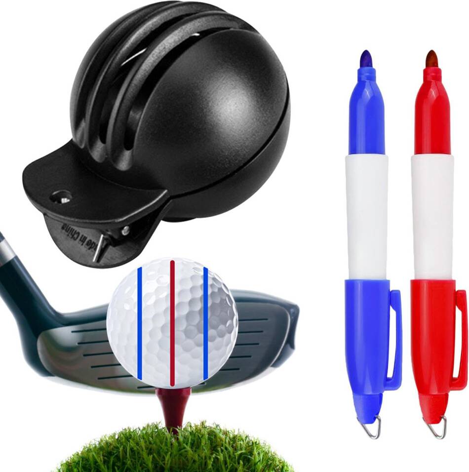 Reversible Golf Ball Alignment Marker