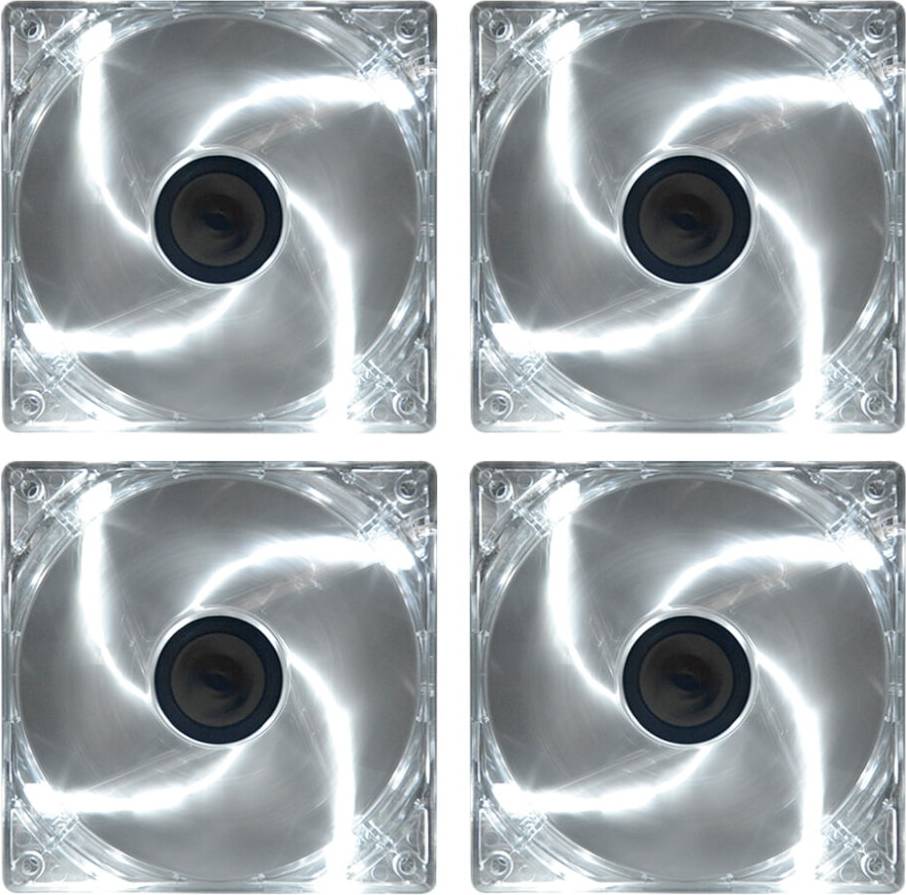 4PCS Computer Cooling Fan 12V Colorful LED Chassis