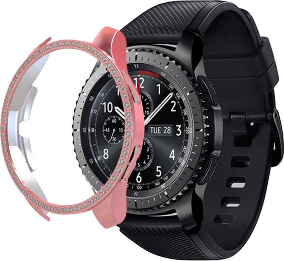 Galaxy watch 46mm Samsung Galaxy Watch 46mm Rhinestone Décor Frame Pink