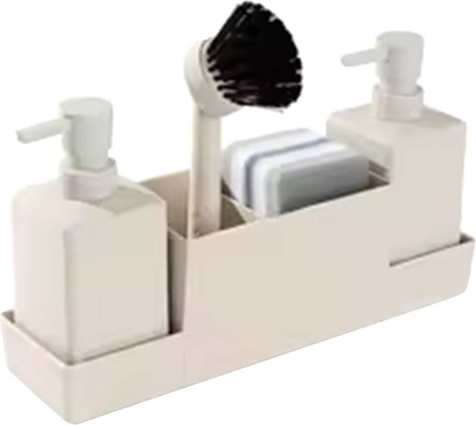 Kitchen soap dispenser set Kitchen Soap Dispenser Set Matte Beige