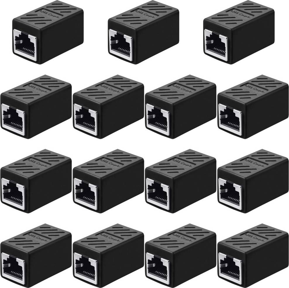 Frienda 15 Pieces RJ45 Ethernet Network Cable Coupler