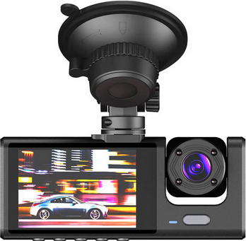 Dash Cam 4 Cars Recorder with 3 Lens System