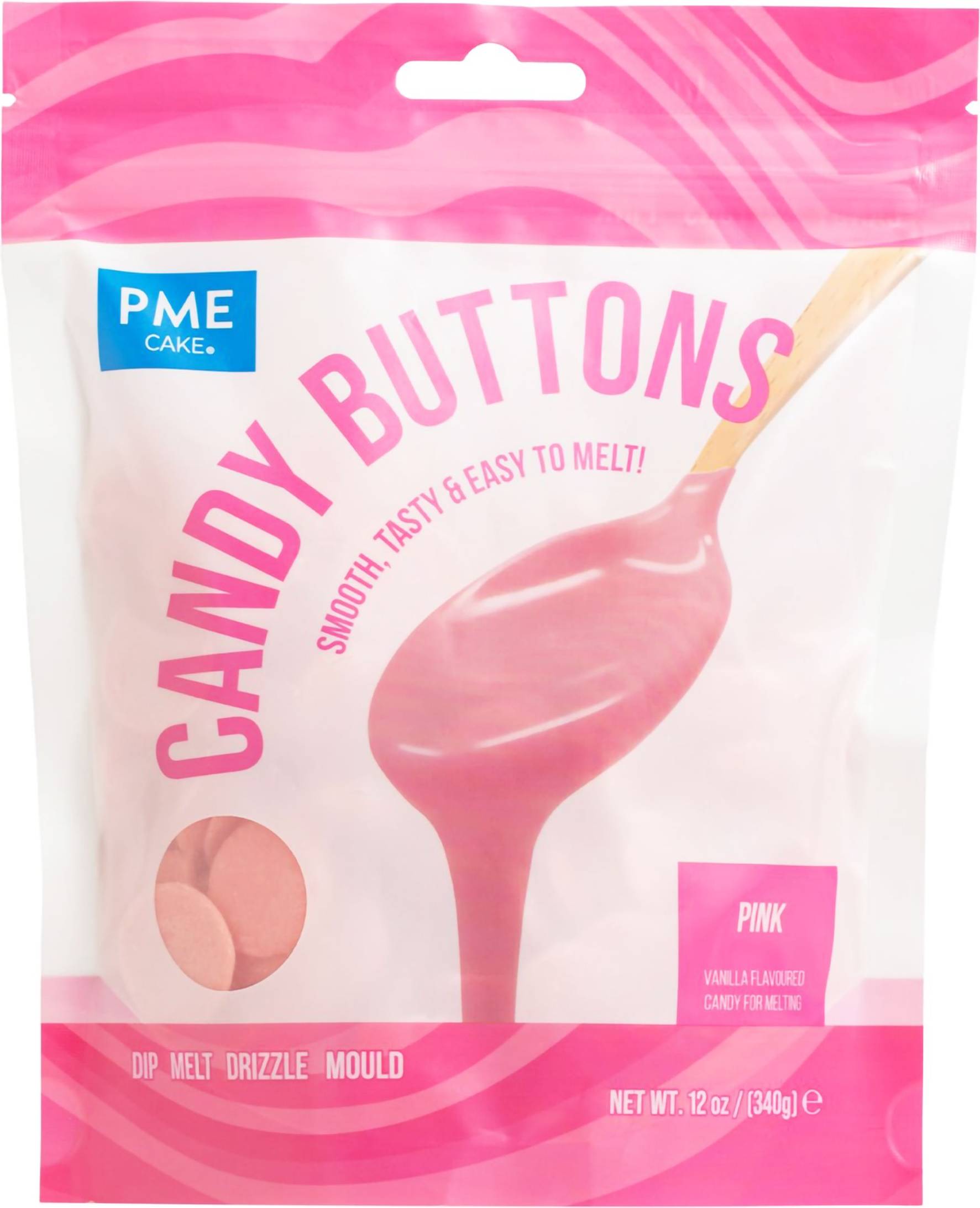 PME Candy Buttons Rosa 340 g Hushållsfärg