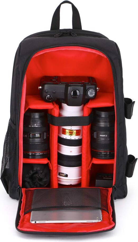 Camera Backpack Pro DSLR Bag Laptop Compartment