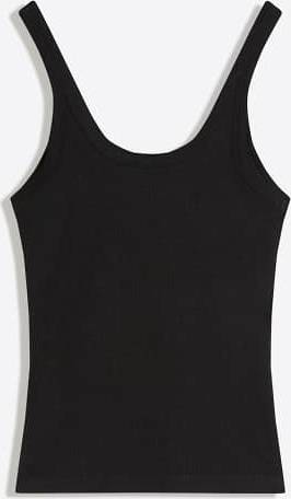 Bershka Ribbat Linne - Svart