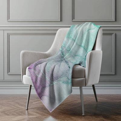 Addison Rugs Premium Machine Washable Abstract Sherpa Throw Blanket Blankets
