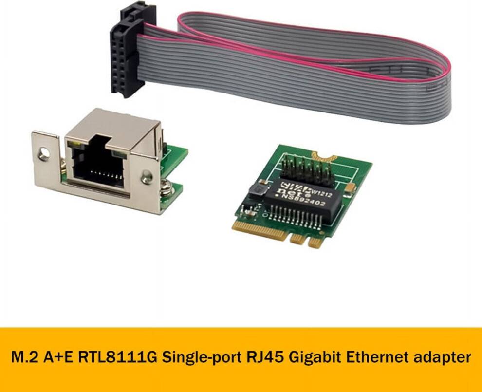M.2 A+E Single Port RJ45 Gigabit Network Card
