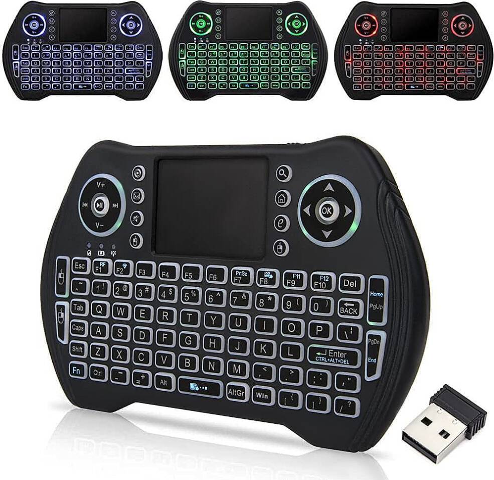 Keyboard backlit Backlit Mini Wireless Keyboard 2.4GHz