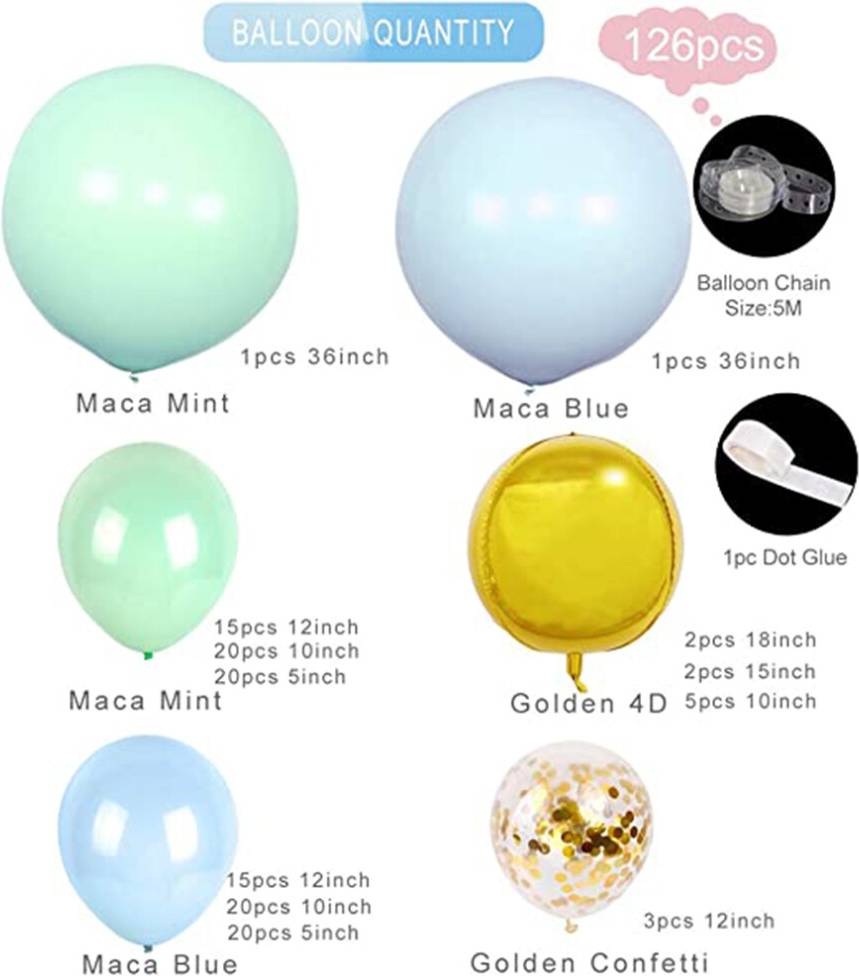 Balloon arch kit Metallic Chromatic Balloon Arch Kit
