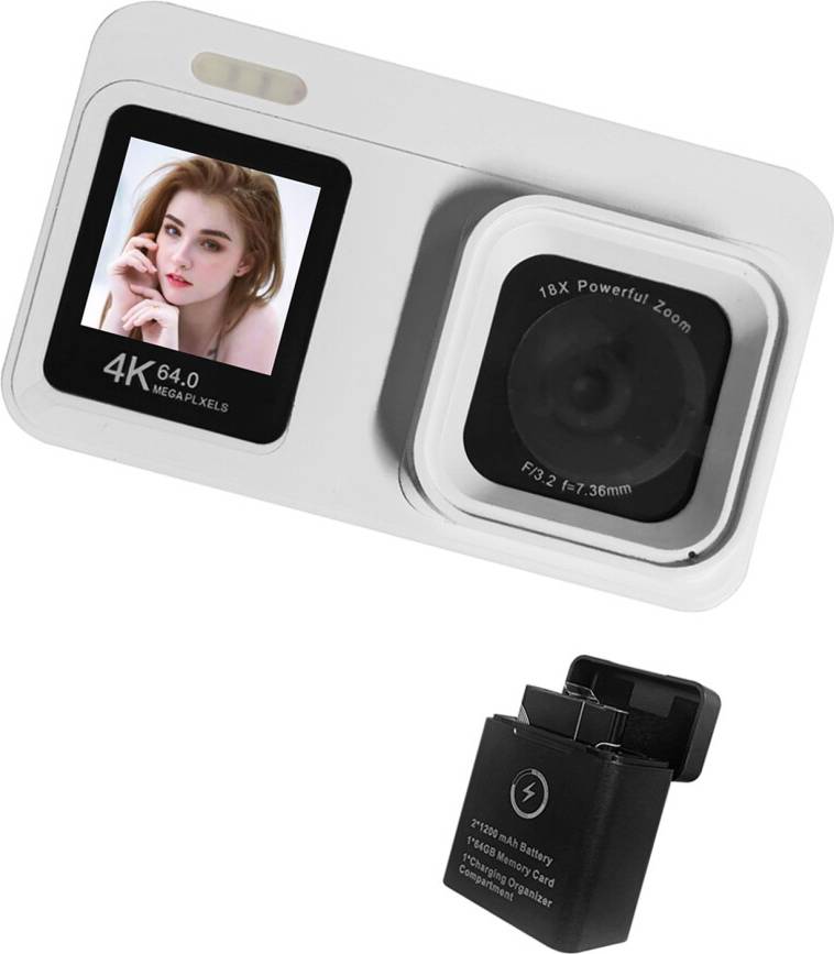 4K Two Screen Camera 6400W Pixels