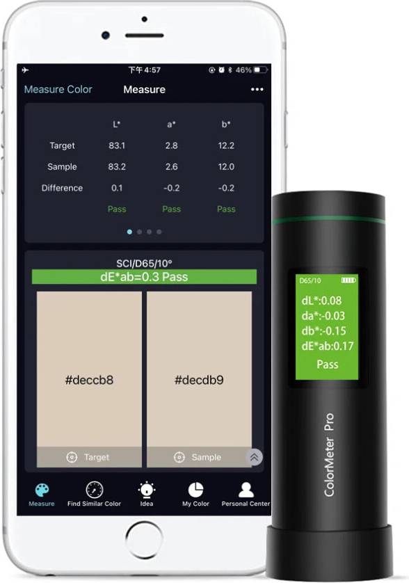 8mm Caliber Mobile App Colorimeter