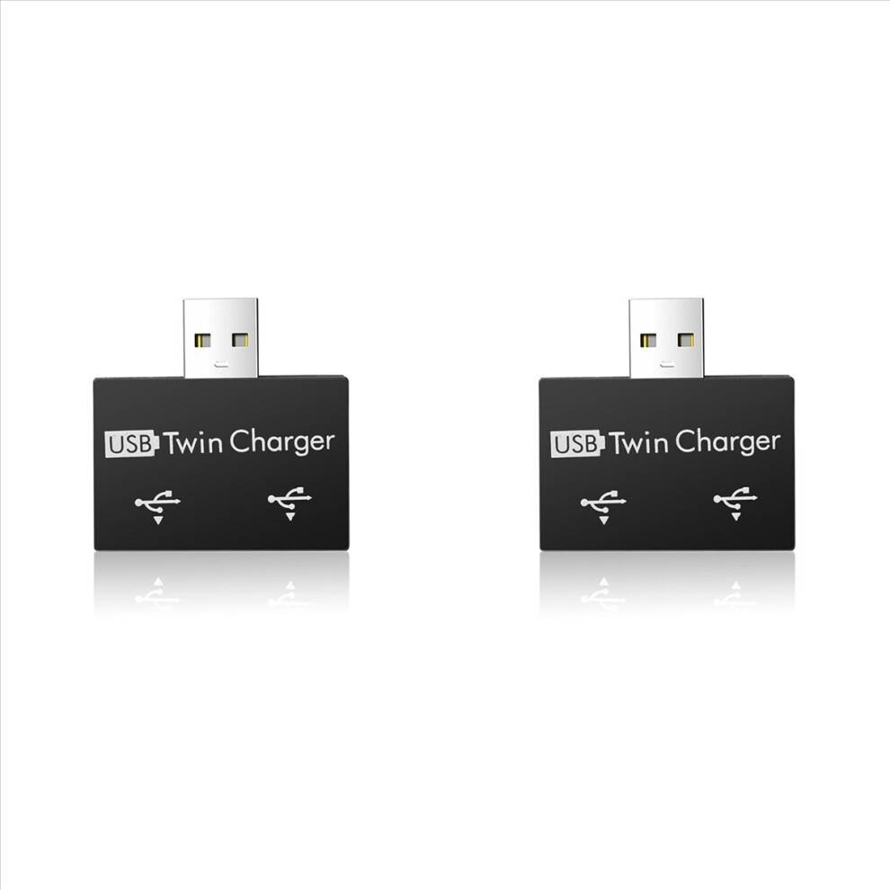 Portable Mini USB Hub To 2 Port Adapter