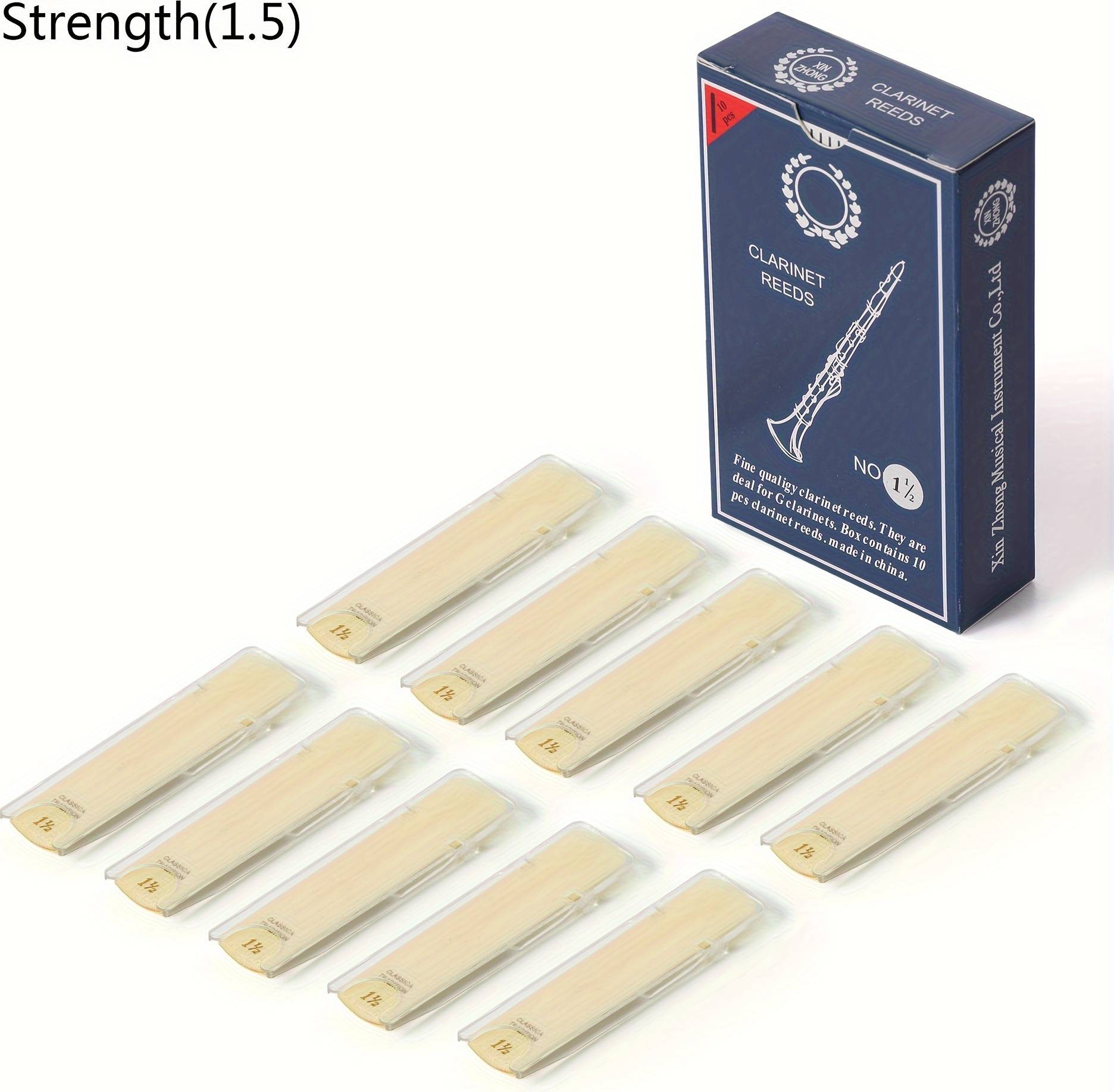 Temu 10pcs Clarinet Reeds Thinner Reed Tip