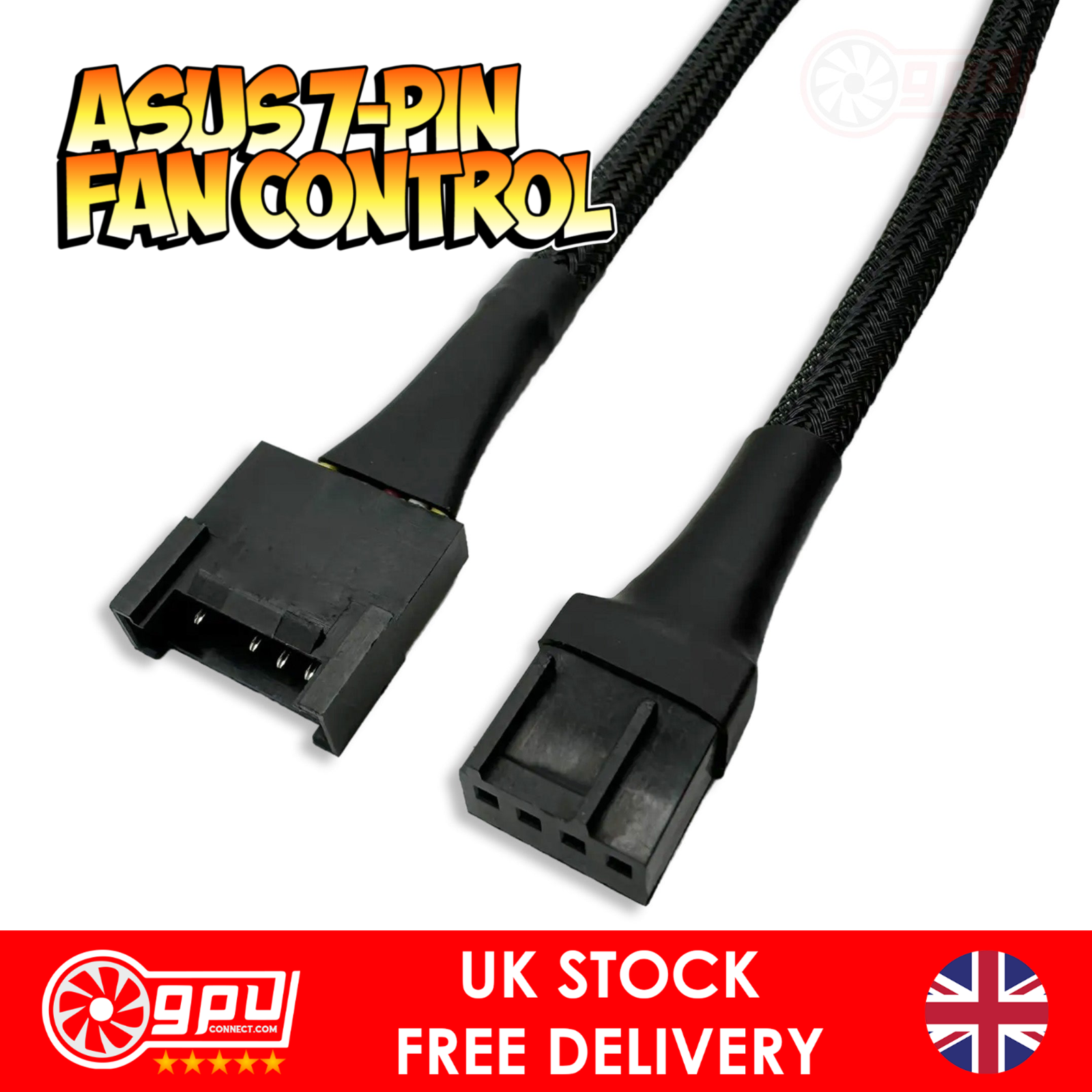 ASUS 7-Pin To Standard GPU To Motherboard Fan Control Cable